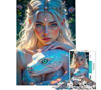 1000 Pieces Jigsaws Adults Puzzles Serpent's Grace Puzzle for Adults Hands-on Game Home Decoration for Is Ideal As A Gifts (Size 50x75cm)