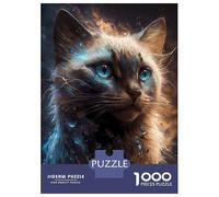 1000 Pieces Jigsaws Adults Puzzles Siamese Cat Jigsaw for Adults Fun Games Staycation Kill Time Unique Gifts for Birthday And Christmas 70x50cm/1000pcs