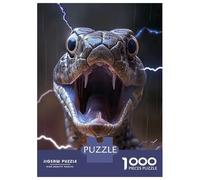 1000 Pieces Jigsaws Adults Puzzles Snake Lightning Puzzle for Adults Brain Teaser Game Analysis And Logic for Is Ideal As A Gift 70x50cm/1000pcs