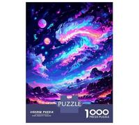 1000 Pieces Jigsaws Adults Puzzles Space And Beautiful Land Jigsaw for Adults Fun Games Staycation Kill Time Unique Gifts for Birthday And Christmas 52x38cm/1000pcs