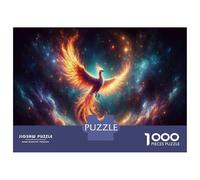 1000 Pieces Jigsaws Adults Puzzles Space Phoenix Art Print Puzzle for Adults Brain Teaser Game Analysis And Logic for Is Ideal As A Gift 70x50cm/1000pcs