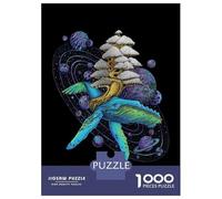 1000 Pieces Jigsaws Adults Puzzles Space Whale Adult Jigsaw Brain Teaser Game Presents for Women Parent-child Interaction 52x38cm/1000pcs