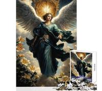 1000 Pieces Jigsaws Adults Puzzles St. Gabriel Is An Angel Who Serves As A Messenger for God DIY Toys Funny Gift Family Games with Fully Interlocking Randomly Shaped Pieces Size 50x75cm