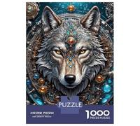 1000 Pieces Jigsaws Adults Puzzles Starlight Wolf Protector Adult Puzzles Family Games Perfect Decoration Birthday And Unique Gifts 70x50cm/1000pcs