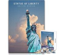 1000 Pieces Jigsaws Adults Puzzles Statue of Liberty Educational Games Stress Reliever Gift For Birthdays Size 38x52cm