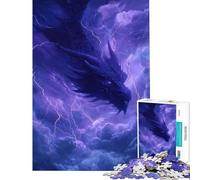 1000 Pieces Jigsaws Adults Puzzles Storm Dragon in Electric Sky Learning Educational Toys Family Game Difficult Hard Secret Santa Gifts (Size 38x52cm)