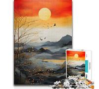 1000 Pieces Jigsaws Adults Puzzles Sunset Amazing Abst Scenic Hand Speed Race Impossible Game for And from 14 Years And over (size 50x75cm)
