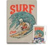 1000 Pieces Jigsaws Adults Puzzles Surfing Hawaii Retro Educational Games Stress Reliever Gift For Birthdays Size 50x75cm