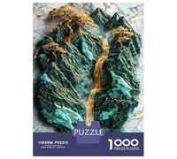 1000 Pieces Jigsaws Adults Puzzles The Mountains Golden Heart Puzzle for Adults Brain Teaser Game Analysis And Logic for Is Ideal As A Gift 38x26cm/1000pcs