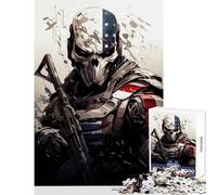 1000 Pieces Jigsaws Adults Puzzles The Patriotic Commando Jigsaw 1000 Pieces Practical Game Great Gifts And Toys Presents for Women (38x26cm)