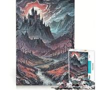 1000 Pieces Jigsaws Adults Puzzles The Witchs House DIY Toys Fun Activities at Home Improving Love between Couples 38x26cm