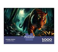 1000 Pieces Jigsaws Adults Puzzles Tiger in Amazon Rainforest Jigsaws for Adults Hands-on Game Analysis And Logic Difficult And Challenge 38x26cm/1000pcs