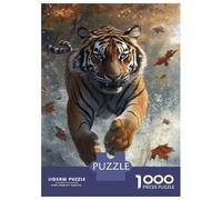 1000 Pieces Jigsaws Adults Puzzles Tiger in Motion Jigsaw for Adults Toy Wall Decor Hand Speed Race Difficult And Challenge 38x26cm/1000pcs