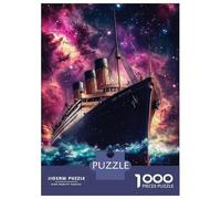 1000 Pieces Jigsaws Adults Puzzles Titanic in Cosmos Jigsaw for Adults Fun Games Staycation Kill Time Unique Gifts for Birthday And Christmas 70x50cm/1000pcs