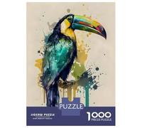 1000 Pieces Jigsaws Adults Puzzles Toucan Keel Billed Puzzle for Adults Relax Games Birthday Present Parent-child Interaction 70x50cm/1000pcs