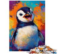 1000 Pieces Jigsaws Adults Puzzles Vibrant Penguin Artwork- Jigsaws for Adults Puzzle Analysis And Logic Difficult And Challenge Educational Family Game (38x52cm/1000pcs)