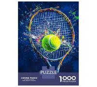1000 Pieces Jigsaws Adults Puzzles Vibrant Tennis Art -1 Puzzles for Adults Family Game Presents for Women Unique Gifts for Birthday And Christmas 52x38cm/1000pcs