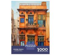 1000 Pieces Jigsaws Adults Puzzles Vintage Mediterranean Architecture Adult Jigsaw Anti-Stress Toys Presents for Women for Is Ideal As A Gift 52x38cm/1000pcs