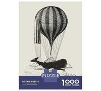 1000 Pieces Jigsaws Adults Puzzles Vintage Whale Lover Puzzle for Adults Anti-Stress Toys Pattern Assembly Parent-child Interaction 70x50cm/1000pcs