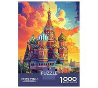1000 Pieces Jigsaws Adults Puzzles Vivid Kremlin Beauty Jigsaw for Adults Fun Games Staycation Kill Time Unique Gifts for Birthday And Christmas 70x50cm/1000pcs