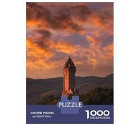 1000 Pieces Jigsaws Adults Puzzles Wallace Monument Stirling Puzzle for Adults Anti-Stress Toys Pattern Assembly Parent-child Interaction 52x38cm/1000pcs