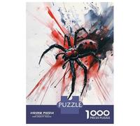 1000 Pieces Jigsaws Adults Puzzles Watercolor Spider Art Jigsaw for Adults Fun Games Staycation Kill Time Unique Gifts for Birthday And Christmas 70x50cm/1000pcs