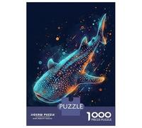 1000 Pieces Jigsaws Adults Puzzles Whale Shark in Cosmic Ocean Puzzle for Adults Brain Teaser Game Analysis And Logic for Is Ideal As A Gift 52x38cm/1000pcs