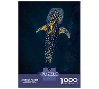 1000 Pieces Jigsaws Adults Puzzles Whale Shark Underwater Jigsaws for Adults Hands-on Game Analysis And Logic Difficult And Challenge 38x26cm/1000pcs