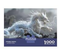 1000 Pieces Jigsaws Adults Puzzles White Dragon Statue for Sale Puzzle for Adults Brain Teaser Game Analysis And Logic for Is Ideal As A Gift 38x26cm/1000pcs