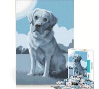 1000 Pieces Jigsaws Adults Puzzles White Labrador Retriever Fun Games Train Your Brain And Hands Deal As Gifts for The Whole Family 38x52cm