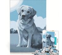 1000 Pieces Jigsaws Adults Puzzles White Labrador Retriever Fun Games Train Your Brain And Hands Deal As Gifts for The Whole Family 38x26cm