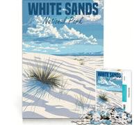 1000 Pieces Jigsaws Adults Puzzles White Sands National Park Fun Games Train Your Brain And Hands Deal As Gifts for The Whole Family 38x52cm
