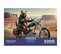 1000 Pieces Jigsaws Adults Puzzles Wild Ride Motorcycle Adventure Puzzle for Adults Brain Teaser Game Analysis And Logic for Is Ideal As A Gift 70x50cm/1000pcs