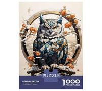 1000 Pieces Jigsaws Adults Puzzles Winter Watchful Guardian Puzzle for Adults Brain Teaser Game Pattern Assembly Difficult And Challenge 70x50cm/1000pcs