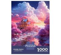 1000 Pieces Jigsaws Adults Puzzles Winter Wonderland House Puzzle for Adults Brain Teaser Game Analysis And Logic for Is Ideal As A Gift 38x26cm/1000pcs