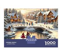 1000 Pieces Jigsaws Adults Puzzles Winter Wonderland Scene-1 Puzzle for Adults Brain Teaser Game Analysis And Logic for Is Ideal As A Gift 38x26cm/1000pcs
