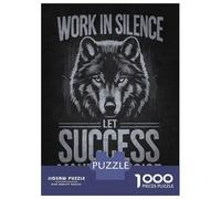 1000 Pieces Jigsaws Adults Puzzles Wolf Work Hard In Silence Jigsaw for Adults Toy Wall Decor Hand Speed Race Difficult And Challenge 70x50cm/1000pcs