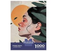 1000 Pieces Jigsaws Adults Puzzles Woman with Floral Tattoo Puzzle for Adults Brain Teaser Game Analysis And Logic for Is Ideal As A Gift 38x26cm/1000pcs
