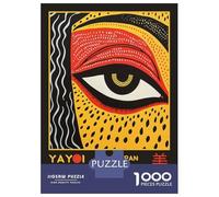 1000 Pieces Jigsaws Adults Puzzles Yayoi Kusama Evil Eye Art Exhibition Poster Jigsaw for Adults Brain Teaser Game Analysis And Logic Unique Gifts for Birthday And Christmas 70x50cm/1000pcs