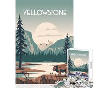 1000 Pieces Jigsaws Adults Puzzles Yellowstone Puzzles for Teenagers Staycation Kill Time Train Your Brain And Hands Unique Challenge Game (38x52cm)