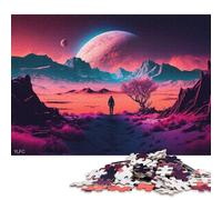 1000 Pieces 'Journey Beyond The Stars Jigsaw Puzzle Wooden Puzzle Adult Jigsaw Puzzle Sustainable Puzzle for Adults 1000pcs (75x50cm)
