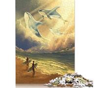 1000 Pieces Killer Whales for Adults Difficult Jigsaw Puzzles for Adults Family Fun Jigsaws Puzzles 38x26cm/1000pcs