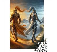 1000 Pieces Knight for Adults Difficult Jigsaw Puzzles for Adults Family Fun Jigsaws Puzzles 1000pcs (38x26cm)