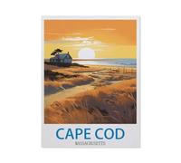 1000 Pieces Landscape Puzzles DIY,Cape Cod Massachusetts,Jigsaw Creativity Toys for Kids Adults(38x26cm)-EB31