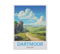 1000 Pieces Landscape Puzzles DIY，Dartmoor England，Jigsaw Creativity Toys for Kids Adults（50x70cm）-G76