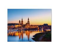 1000 Pieces Landscape Puzzles DIY，Dresden in the evening，Jigsaw Creativity Toys for Kids Adults（75x50cm）-AF76