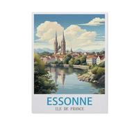 1000 Pieces Landscape Puzzles DIY,Essonne Île-de-France,Jigsaw Creativity Toys for Kids Adults(75x50cm)-GO12
