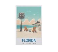 1000 Pieces Landscape Puzzles DIY，Florida The Cultural Coast，Jigsaw Creativity Toys for Kids Adults（75x50cm）-GE72