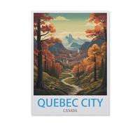 1000 Pieces Landscape Puzzles DIY，Quebec City Canada，Jigsaw Creativity Toys for Kids Adults（75x50cm）-IF38