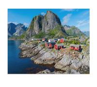 1000 Pieces Landscape Puzzles DIY，Summer Landscape in the Lofoten Islands, Norway，Jigsaw Creativity Toys for Kids Adults（75x50cm）-U73